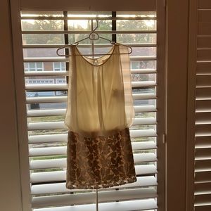 New!! Aidan Mattox Ivory and sequence dress